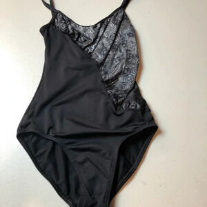 Motionwear Black with Grey Size Small Leotard